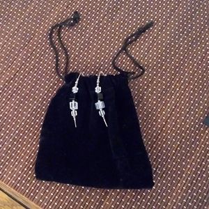 Glass Wire Hook Earrings